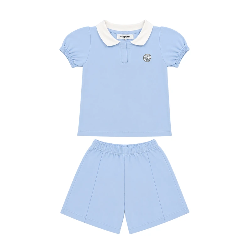 Setelan Anak Perempuan Biru @ 3004