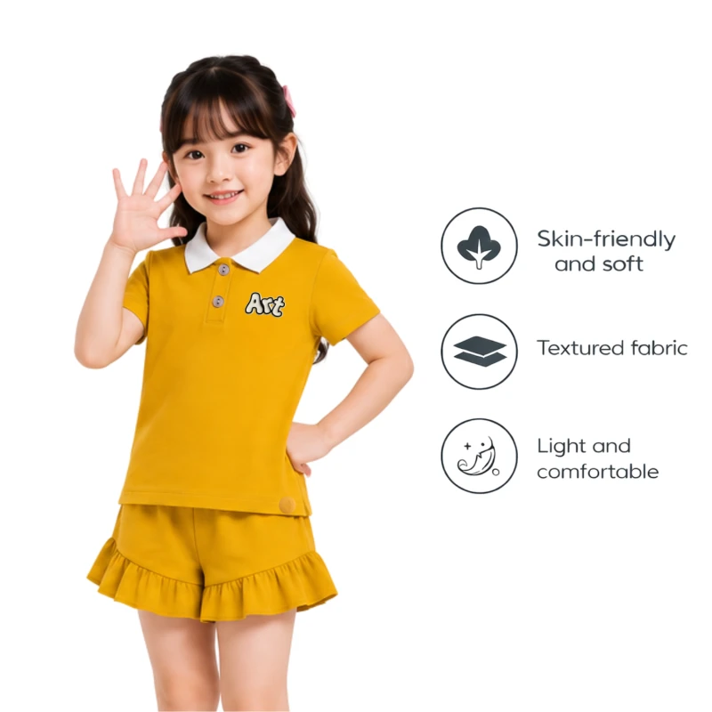 Setelan Anak Perempuan Yellow Art 3005