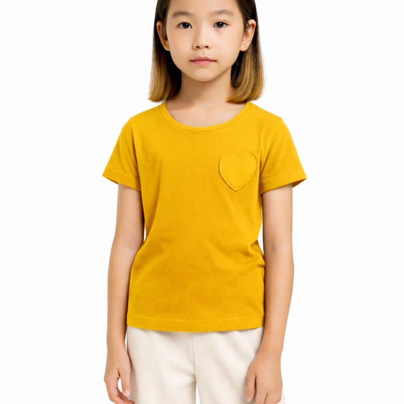 Short Sleeve Wanita Old Navy Basic Tee Yellow