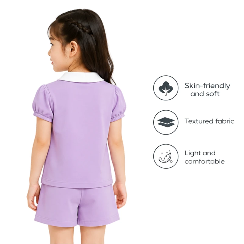 Setelan Anak Perempuan Lilac No Bear 3004