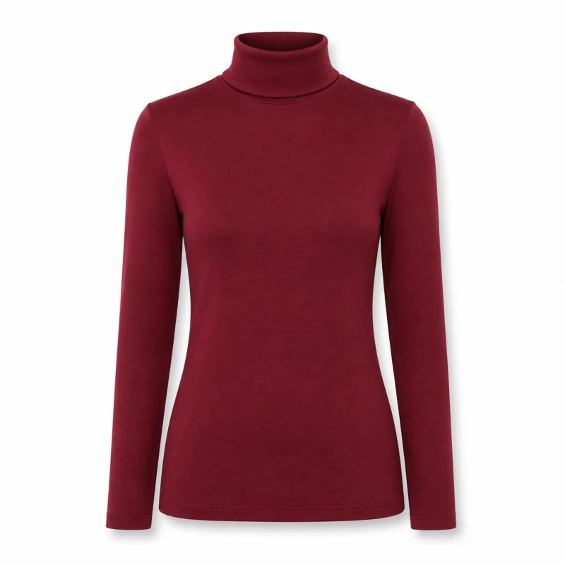 Mockneck Polos Maroon