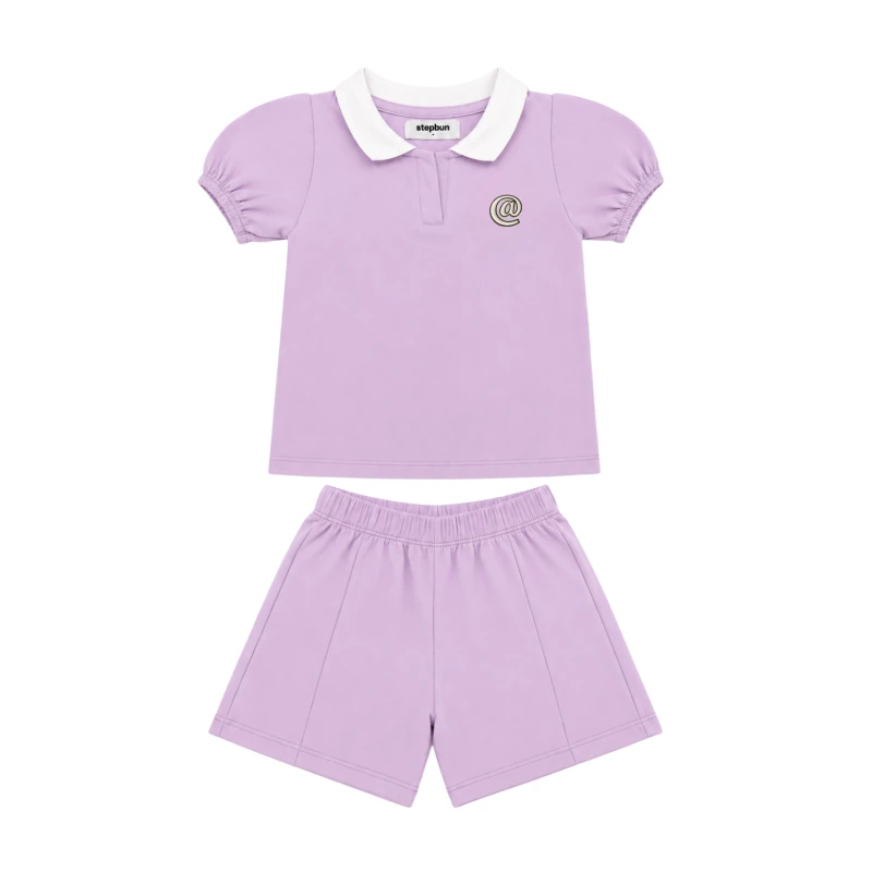 Setelan Anak Perempuan Lilac @ 3004
