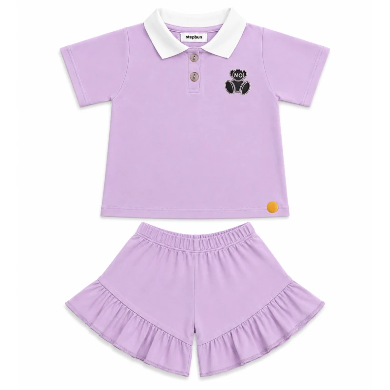 Setelan Anak Perempuan Lilac No 3005