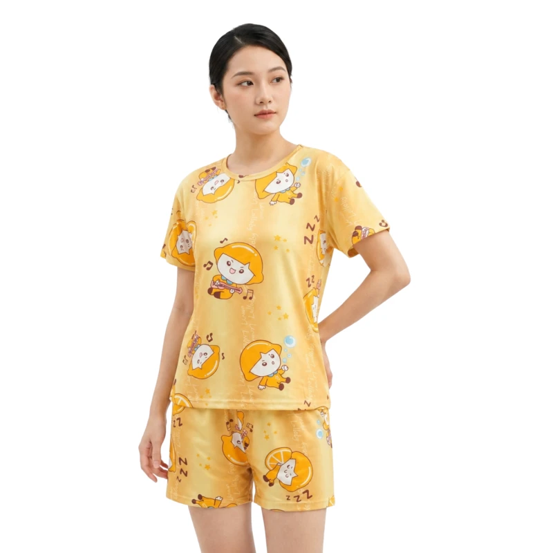 Setelan Piyama Homewear Big Size Motif King One Yellow Premium