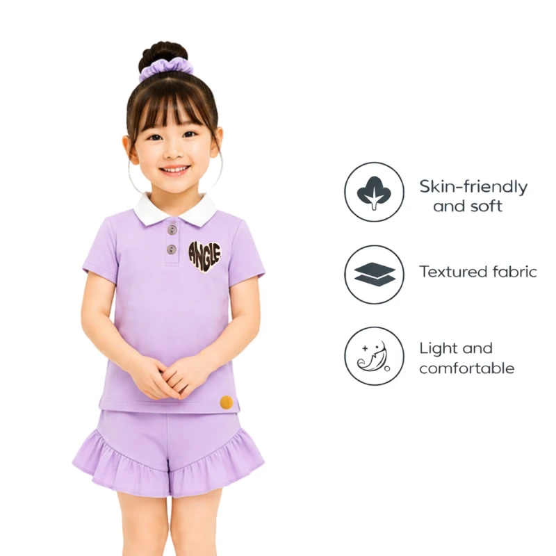 Setelan Anak Perempuan Lilac Angle 3005