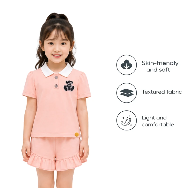 Setelan Anak Perempuan Peach No 3005