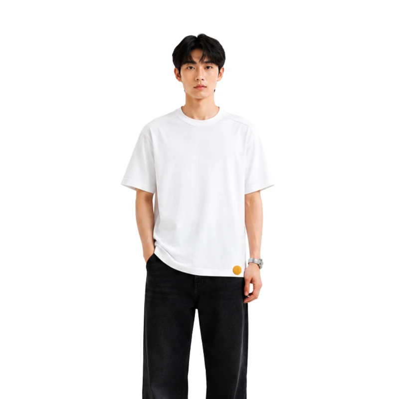 Basic T-Shirt Polycot Premium White 9009