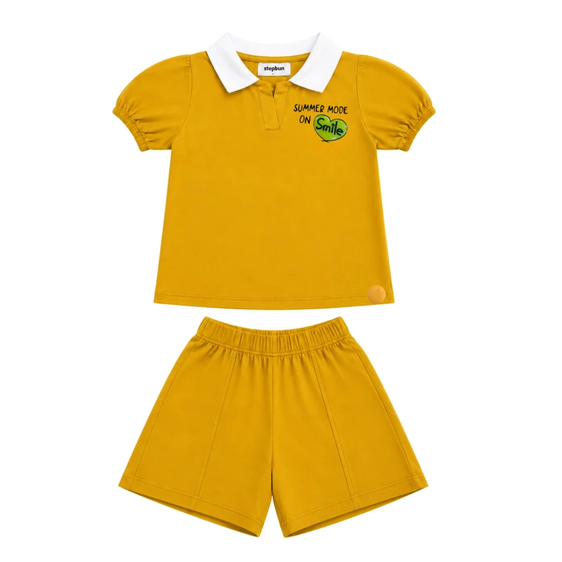 Setelan Anak Perempuan Yellow Summer Mode 3004