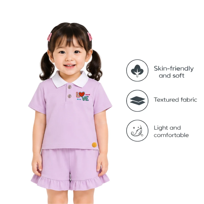 Setelan Anak Perempuan Lilac Love Need 3005
