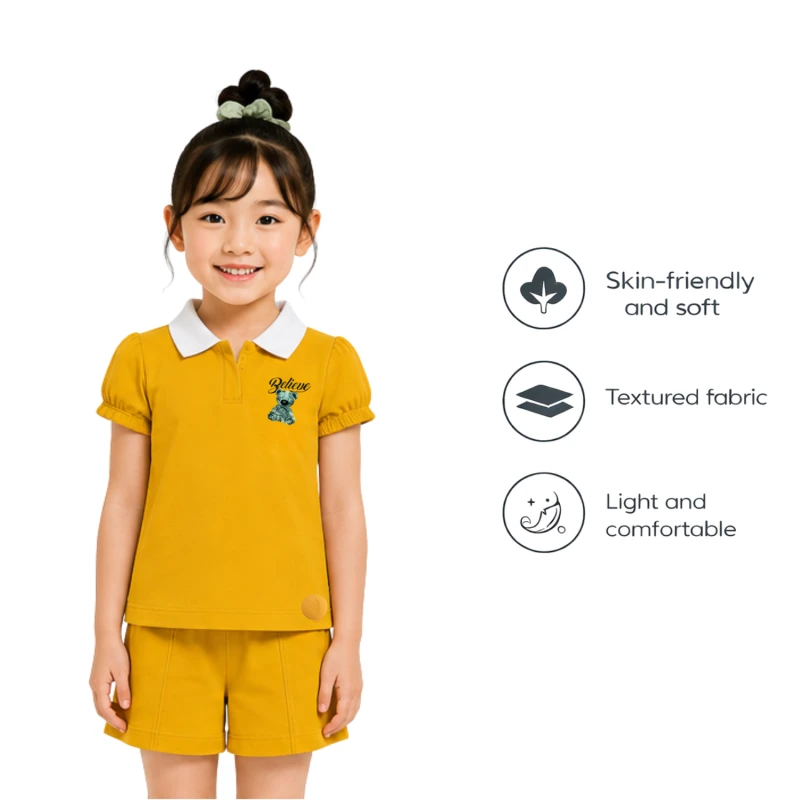 Setelan Anak Perempuan Yellow Believe 3004