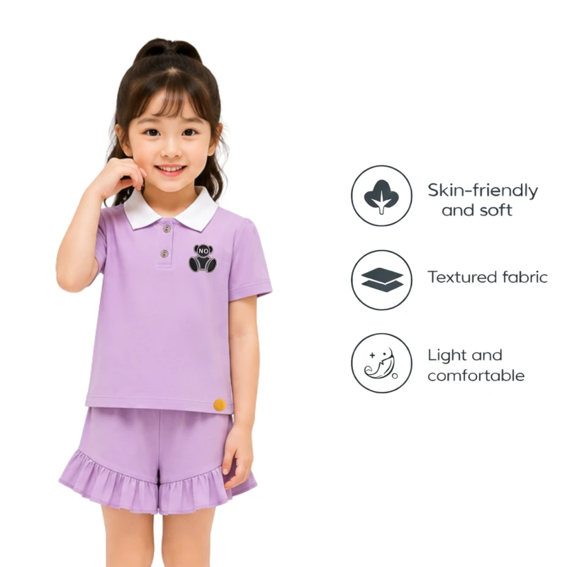 Setelan Anak Perempuan Lilac No 3005