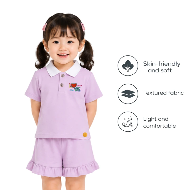 Setelan Anak Perempuan Lilac Love Need 3005