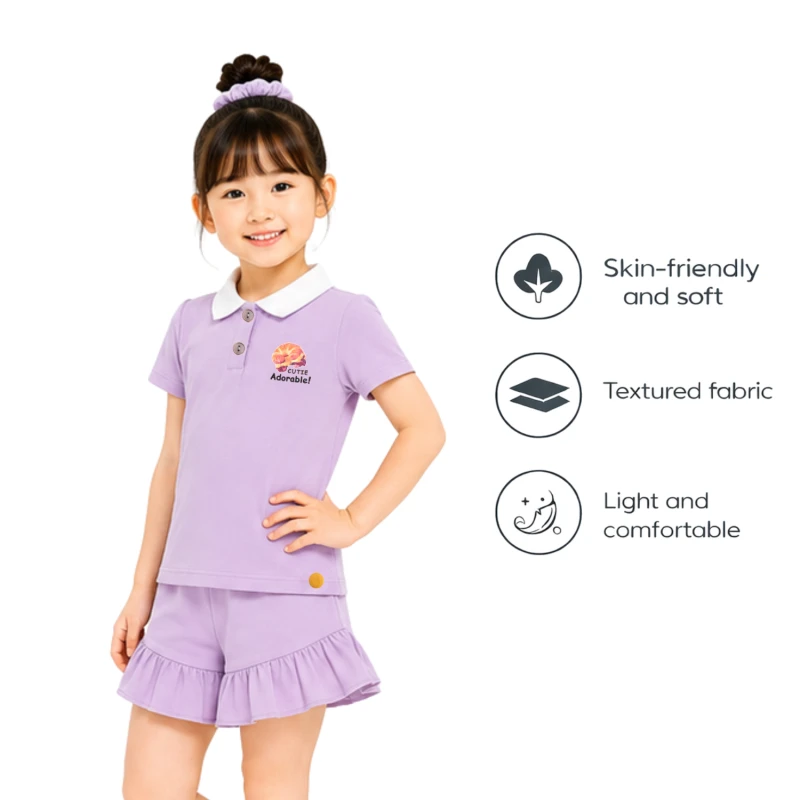 Setelan Anak Perempuan Lilac Cutie 3005