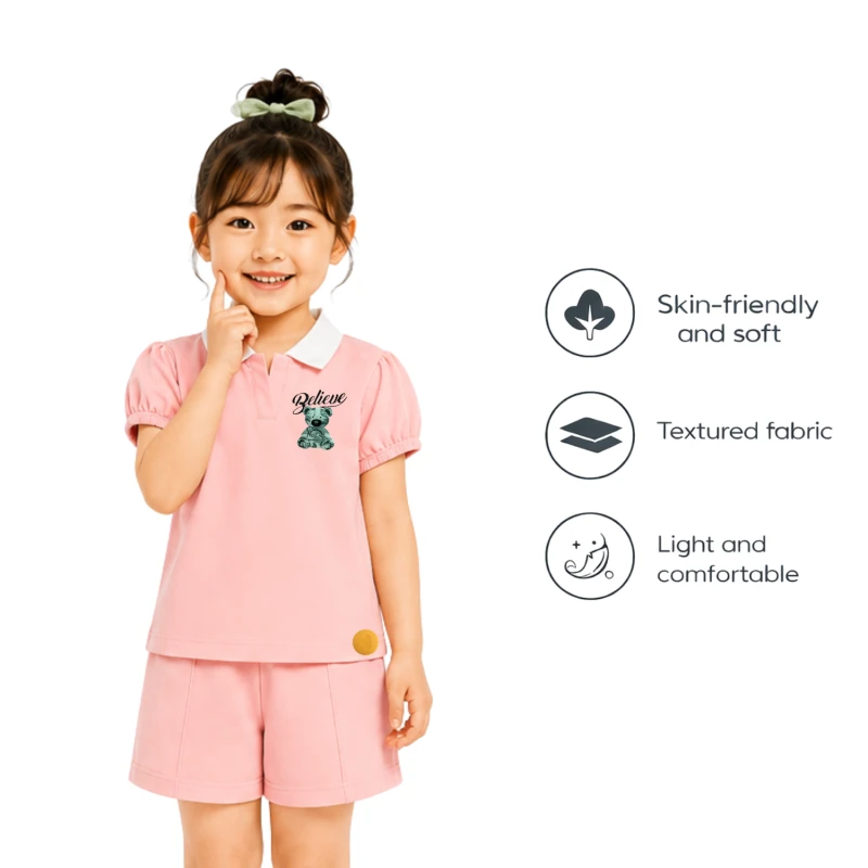 Setelan Anak Perempuan Peach Believe 3004