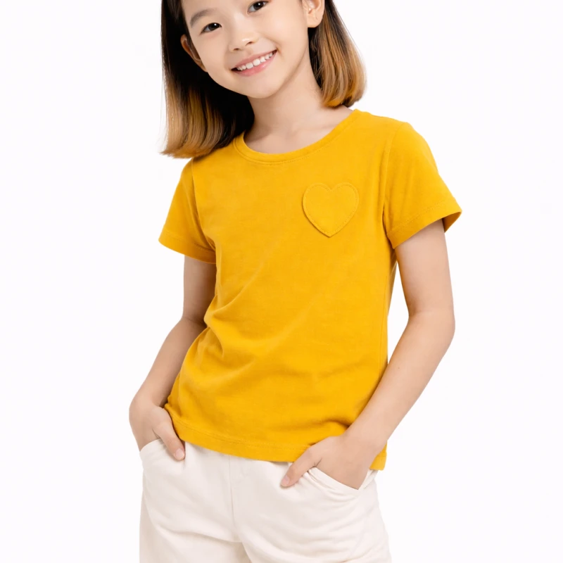 Short Sleeve Wanita Old Navy Basic Tee Yellow