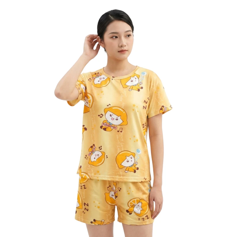 Setelan Piyama Homewear Big Size Motif King One Yellow Premium