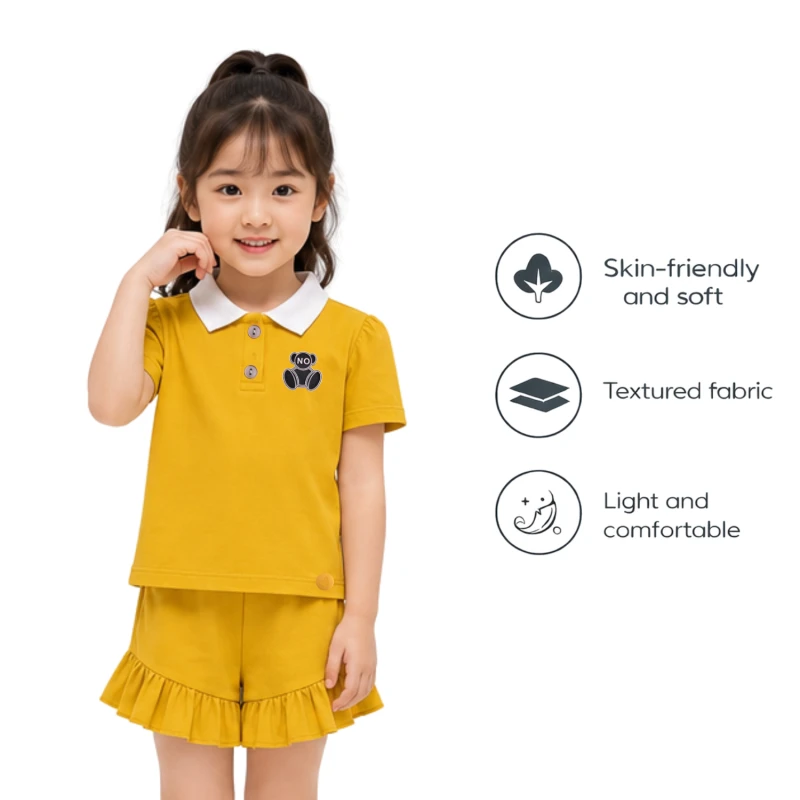 Setelan Anak Perempuan Yellow No 3005