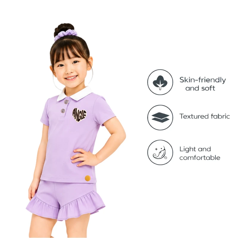Setelan Anak Perempuan Lilac Angle 3005