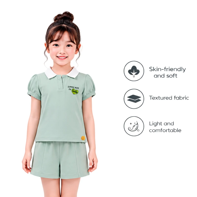 Setelan Anak Perempuan Sage Summer Mode 3004