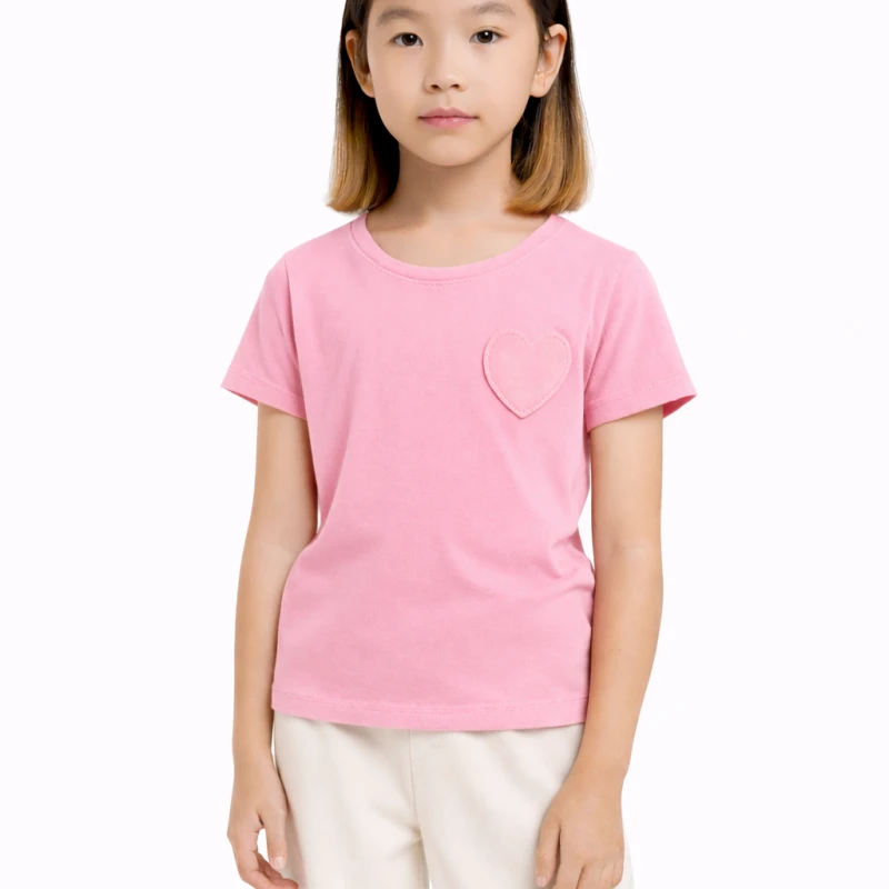 Short Sleeve Wanita Old Navy Basic Tee Pink