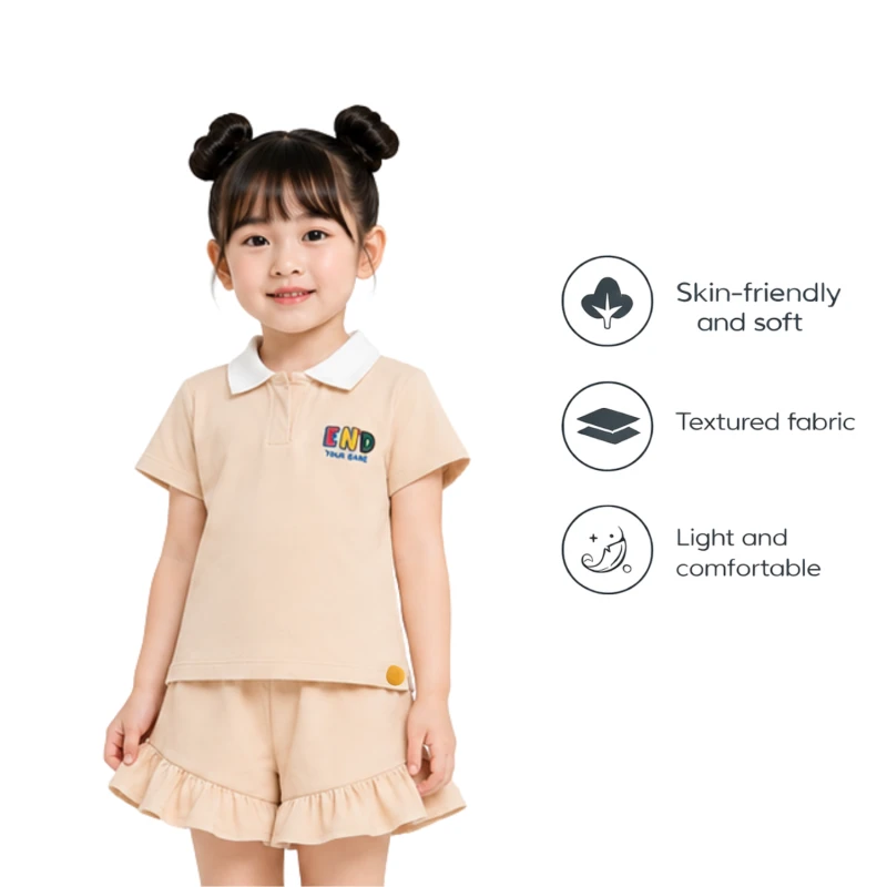 Setelan Anak Perempuan Ceam Motif End Your Game