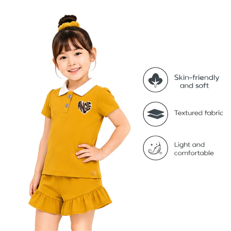 Setelan Anak Perempuan Yellow Angle 3005